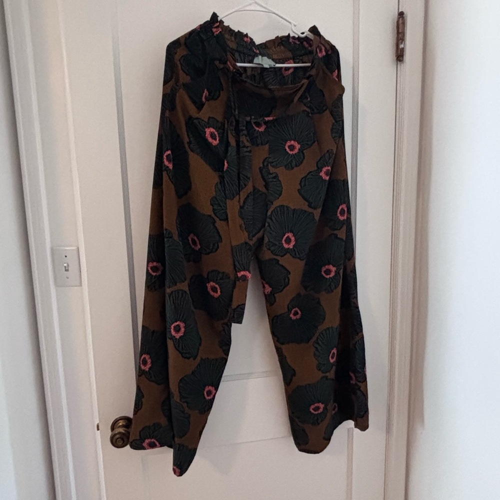 Floral Wide-Leg Pants